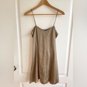 Morgane Le Fay New York 100% Silk Slip Dress Size S